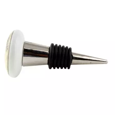 Mushroom Flat Ceramic Wine Bottle Stopper